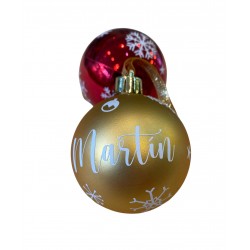 Bola árbol de navidad color personalizada Dorado