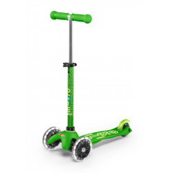 Patinete Micro Mini Deluxe LED Verde