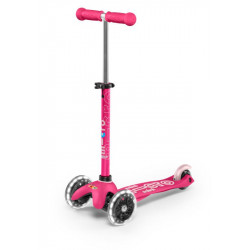 Patinete Micro Mini Deluxe LED Fuscia