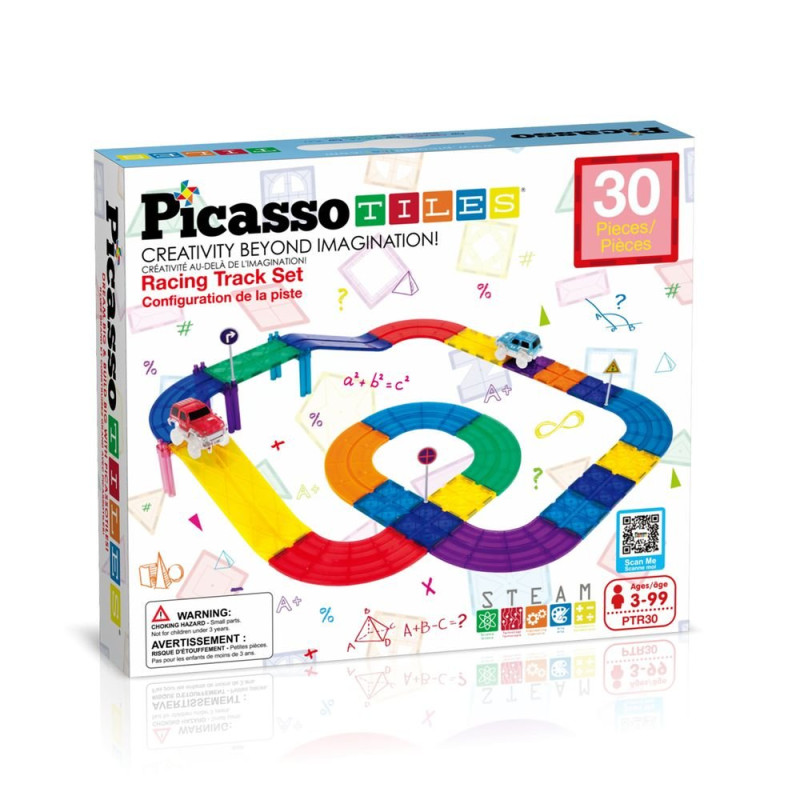 Picasso Tiles Pista de Carreras Magnética Picasso Tiles Pista de Carreras Magnética