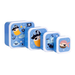 Set 4 cajas almuerzo piratas A Little Lovely Company