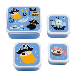 Set 4 cajas almuerzo piratas A Little Lovely Company