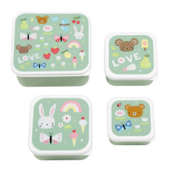 Set 4 cajas almuerzo joy A Little Lovely Company