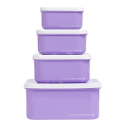 Set 4 caja almuerzo unicornio A Little Lovely Company