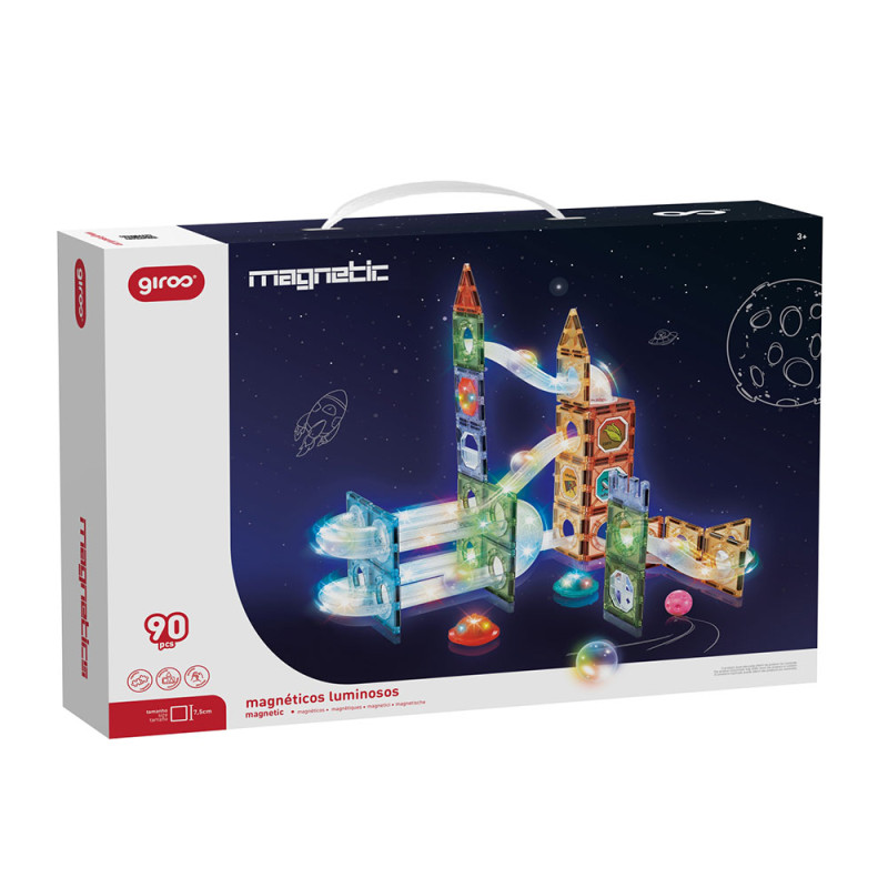 Juego Magnético Luminoso 90 Pcs