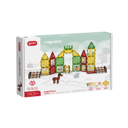 Juego Magnético La Granja 46 pcs c/ 6 Marcadores