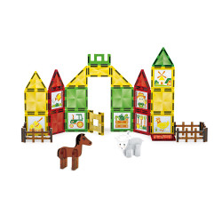 Juego Magnético La Granja 46 pcs c/ 6 Marcadores