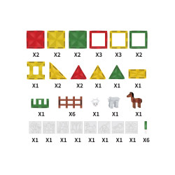 Juego Magnético La Granja 46 pcs c/ 6 Marcadores