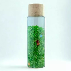 Botella sensorial "Jardín Encantado"