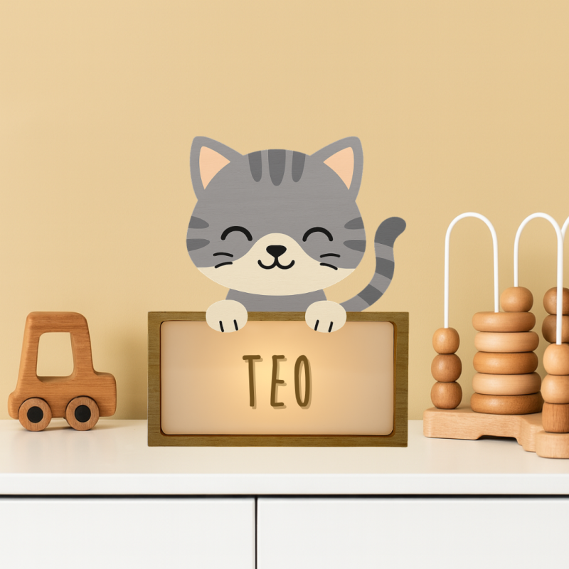 Lámpara Gato personalizable Lámpara Gato personalizable