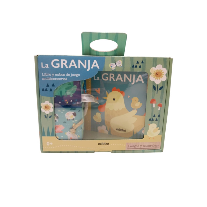 La granja. Libro y cubos de juego multisensorial