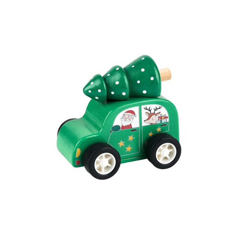 Coches de madera Navidad