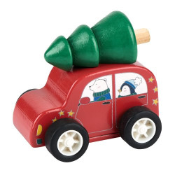 Coches de madera Navidad