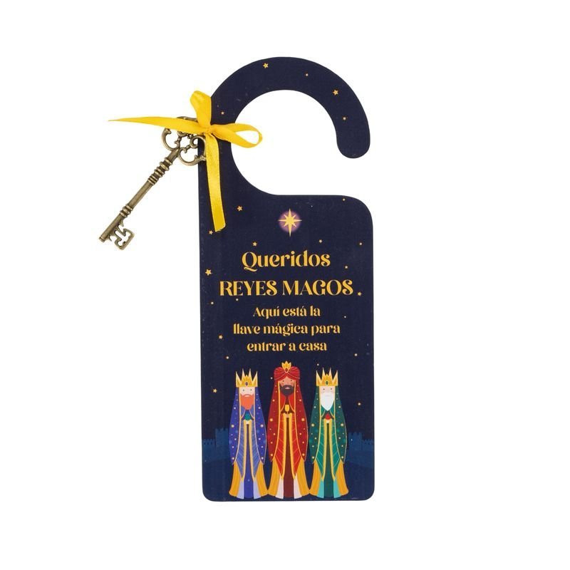 Colgador puerta con llave de Reyes Magos