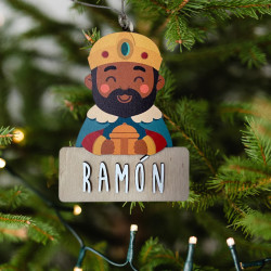 Adorno de Navidad personalizado Reyes Magos - Baltasar