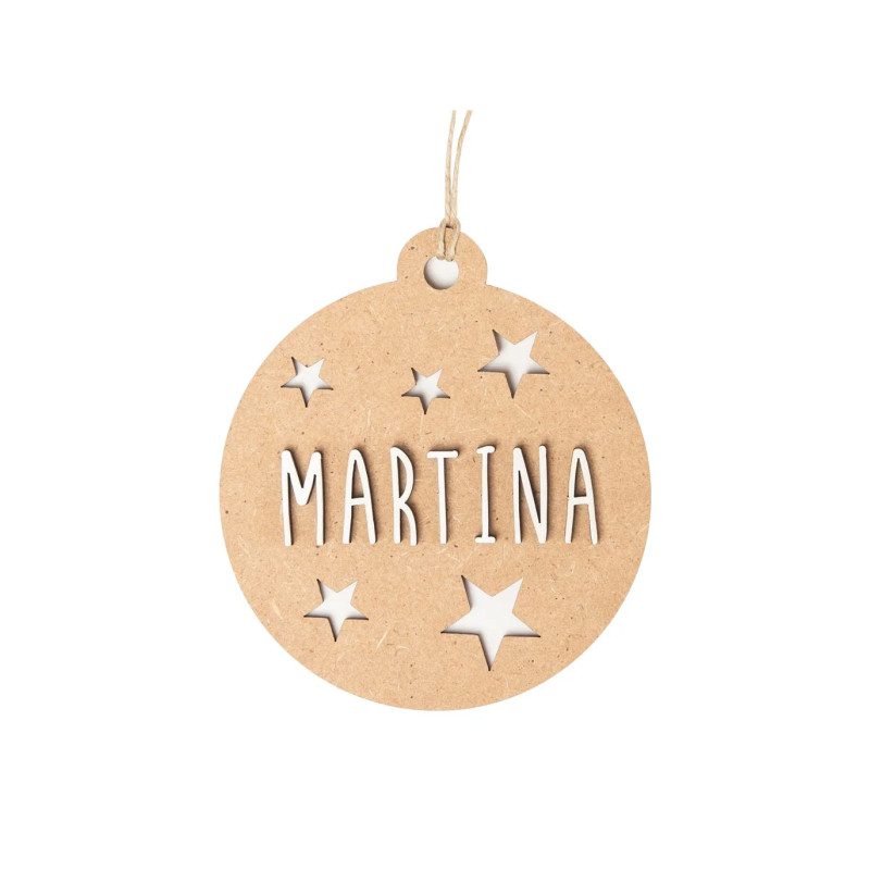 Bola de Navidad Madera Personalizada