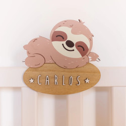 Placa personalizada perezoso