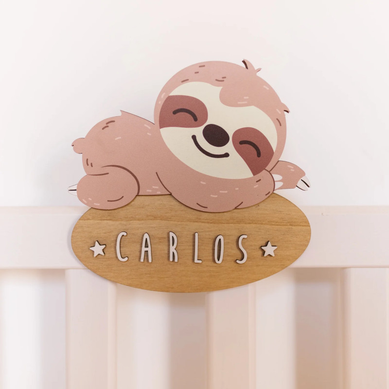 Placa personalizada perezoso