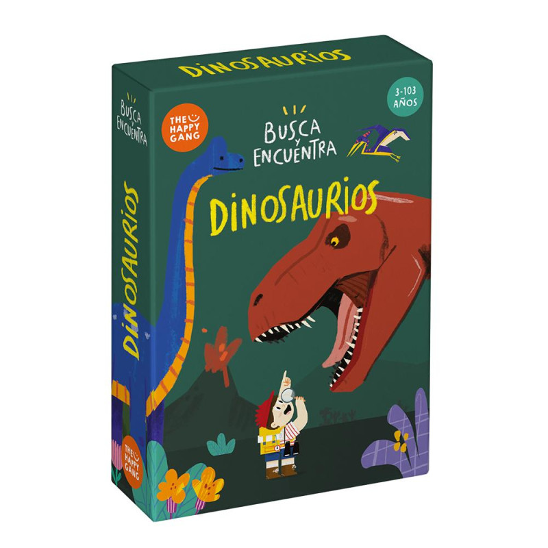 Juego de cartas busca y encuentra dinosaurios