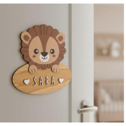 Placa personalizada león