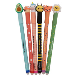 Set 6 boligrafos borrables Mr Wonderful