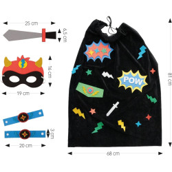 Kit disfraz de superhéroe Apli