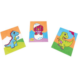 Kit pinta con arena de colores dinosaurios