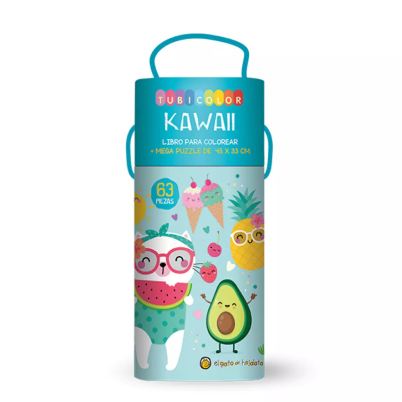 Libro y puzzle Kawaii