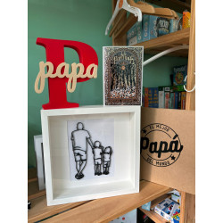 Cuadro silueta familia