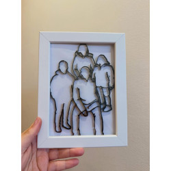 Cuadro silueta familia