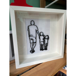 Cuadro silueta familia