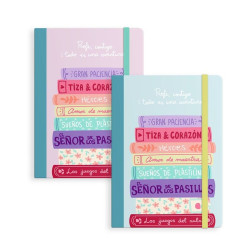 Libreta con goma profe libros