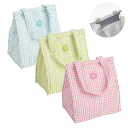 Bolsa isotermica vichy pastel