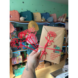 Marcapáginas rosa Sant Jordi