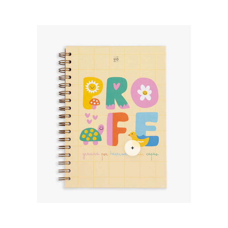 Libreta "Profe gracias por hacerme sentir capaz"