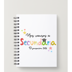 Libreta espiral "nos vamos a..."