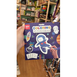 Pegatinas Coloreables Apli