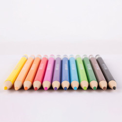 Estuche 12 portaminas color APLI